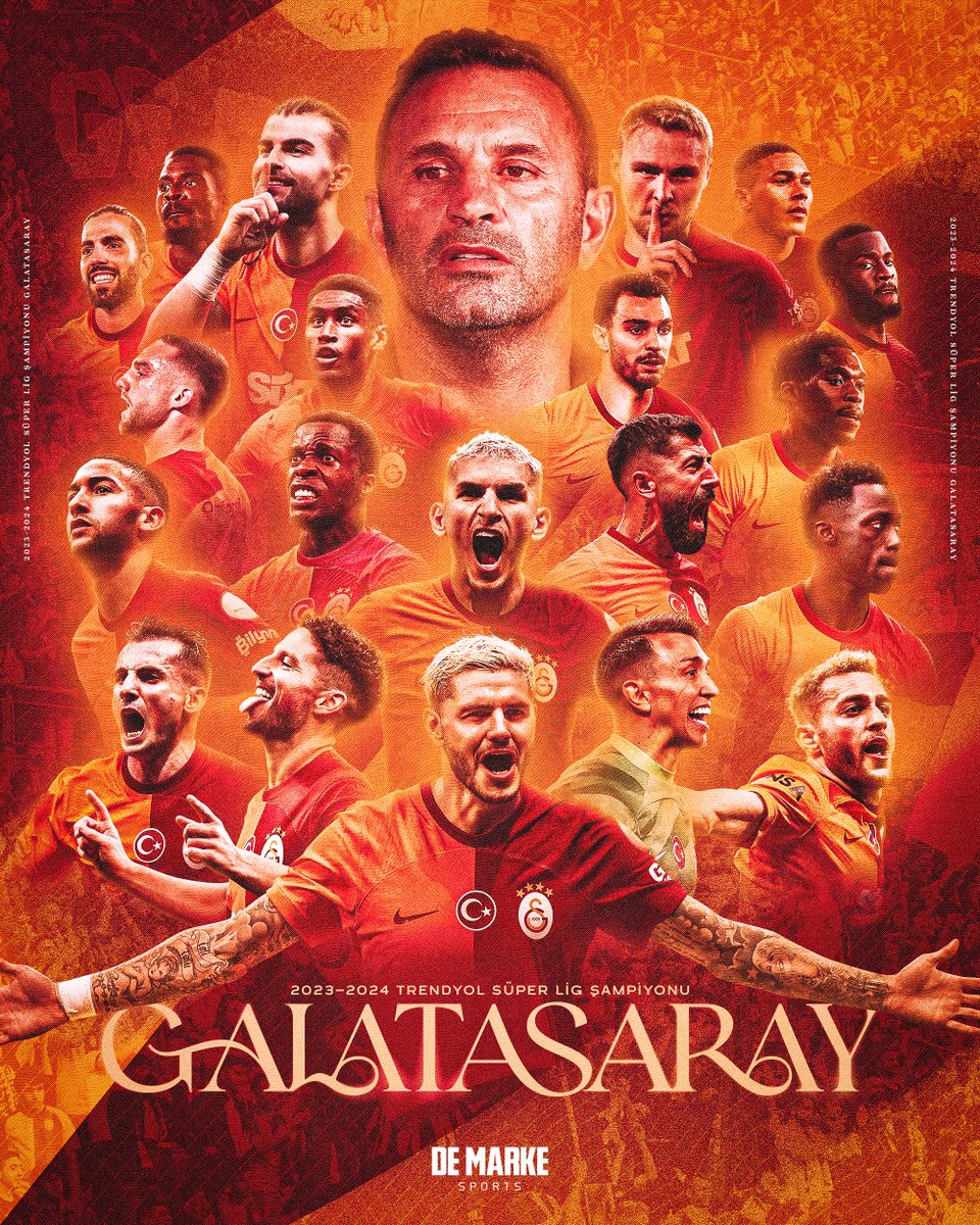 2023-24 TRENDYOL SÜPER LİG ŞAMPİYONU GALATASARAY!