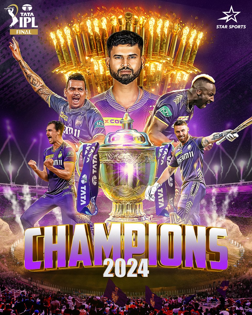 IPL Champions KKR
#KKRvsSRH
