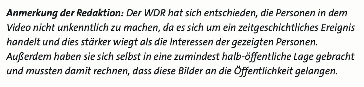 Ein zeitgeschichtliches Ereignis in einer Sylter Kneipe, aha. Im Gegensatz zu den antisemitischen Ausschreitungen in Berlin, nehme ich mal an. Die laufen mehr so unter Beitrag zur Kriminalstatistik.

www1.wdr.de/nachrichten/ra…