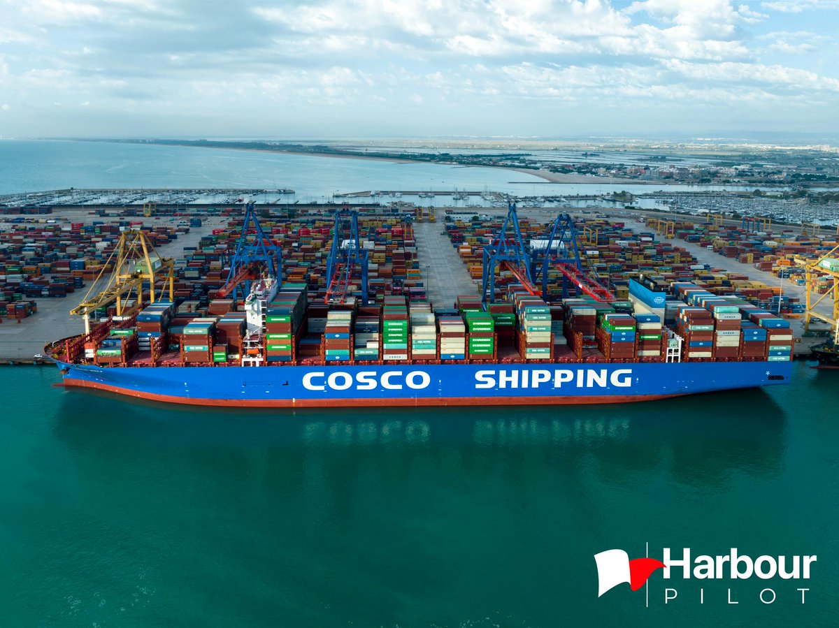 Cosco Shipping Nebula bertehd CSP Iberian Terminal, Valencia port.
harbourpilot.es/wp-content/upl…
#Port #Shipping #TransportMaritime #PortOperations #GlobalTrade #MaritimePhotography #GlobalShipping #Logistics #SupplyChain #MaritimeStrategy #ShipPhotogrphy #CSP #CoscoShipping