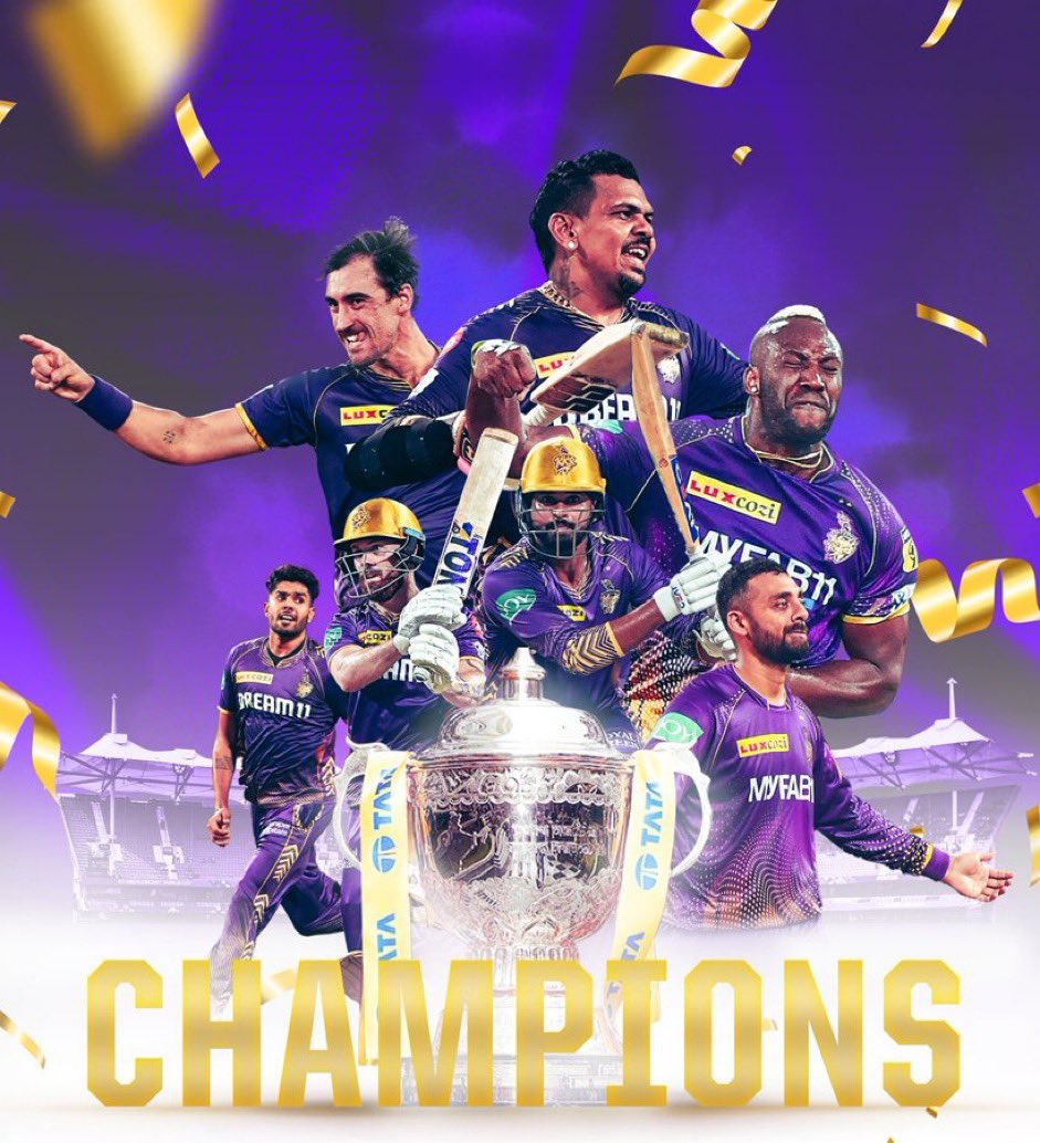 m_orooj's tweet photo. Congratulations KKR https://t.co/30KFrRPCWe