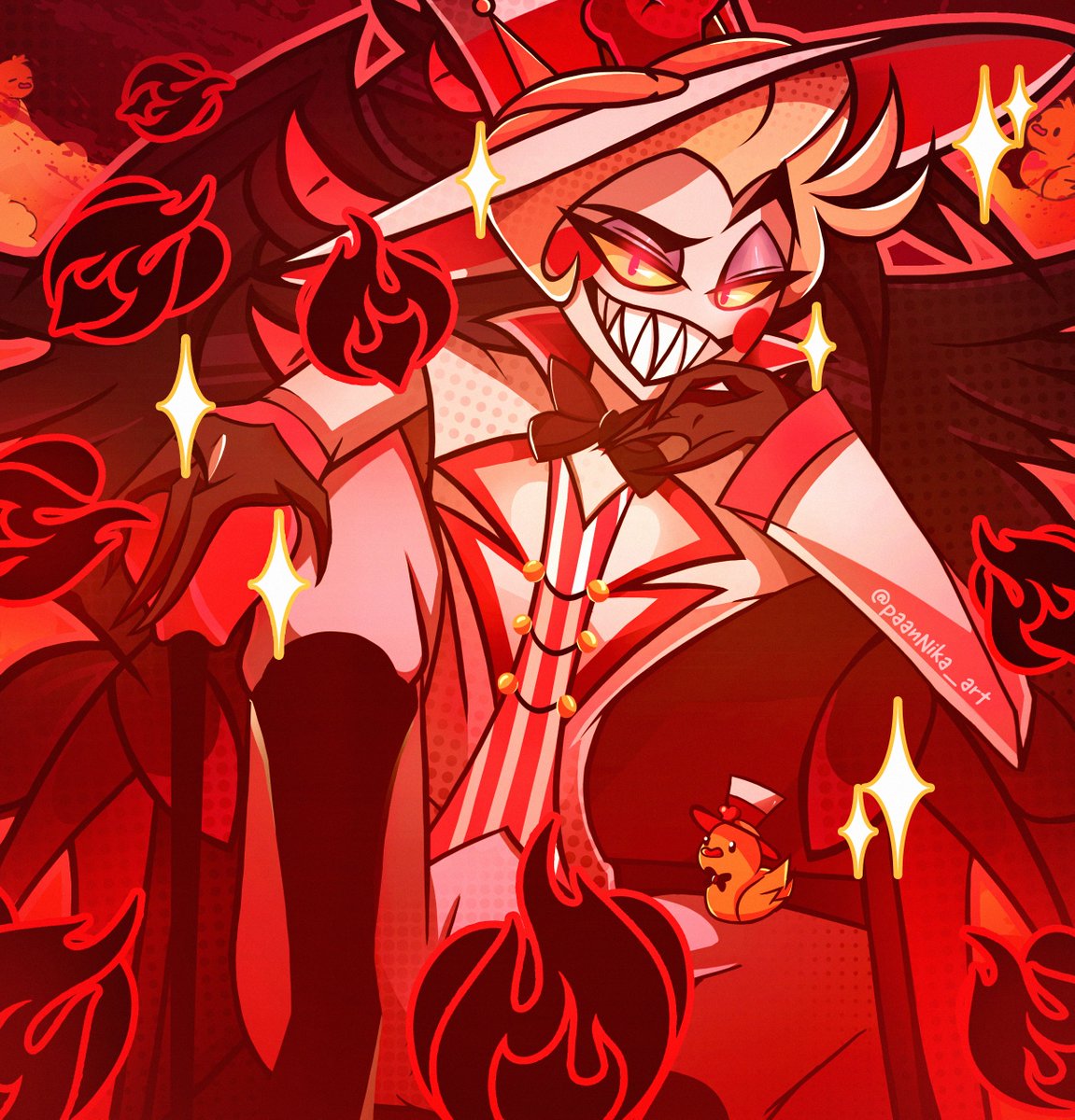 Haha! Looks like you could use some help 
From the Big Boss of Hell ❤️‍🔥

 #HazbinHotel #art #Lucifer #fanart #Hazbinhotellucifer #hazbinhotelart #hazbinhotelfanart #luciferart #LuciferFanart #LuciferMorningstar