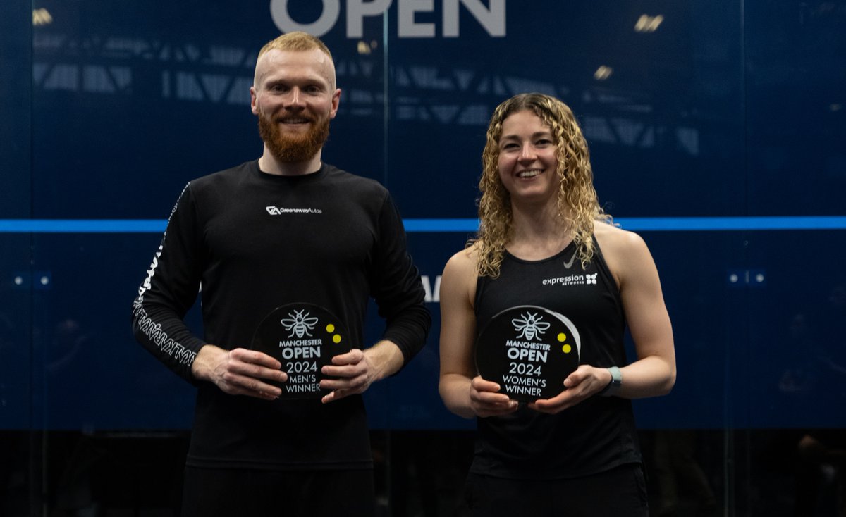 Your 2024 Manchester Open champions 🏆 🏆

🏴󠁧󠁢󠁷󠁬󠁳󠁿 <a href="/JoelMakin/">Joel Makin</a> X <a href="/ginakennedyy/">Gina Kennedy</a> 🏴󠁧󠁢󠁥󠁮󠁧󠁿

#MCRSquashOpen