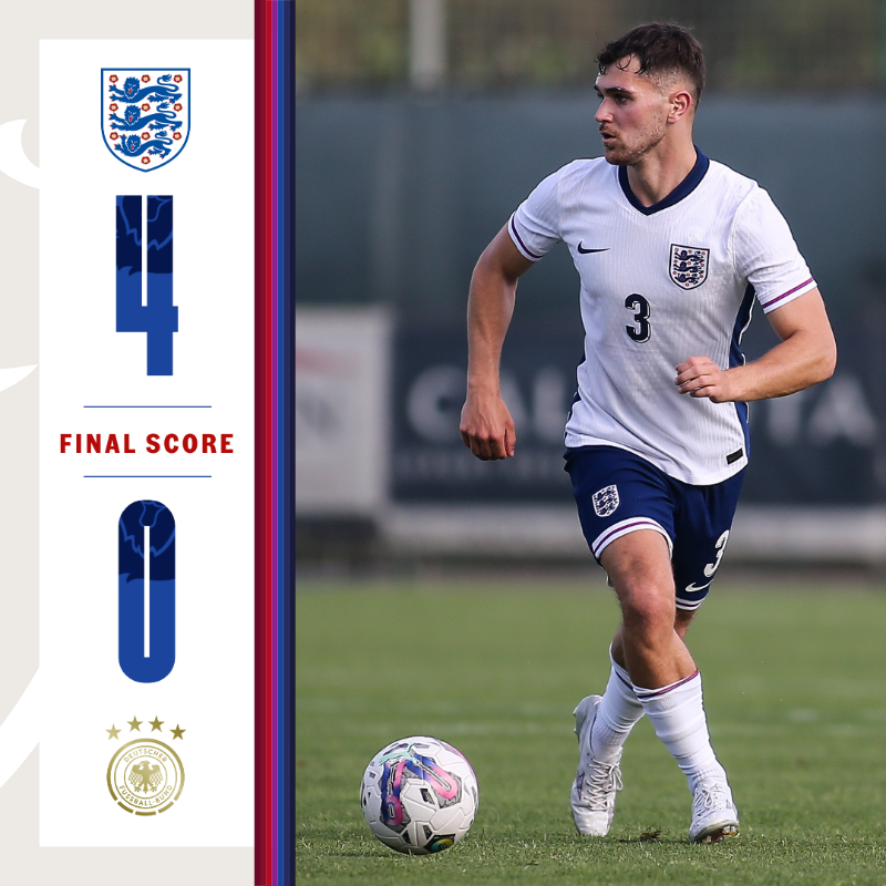 England's tweet photo. The perfect group stage 👏

Our England Deaf men’s team beat Germany 4-0 to finish top of Group B at the European Deaf Men Football Championships!

A quarter-final against Türkiye awaits on Tuesday.