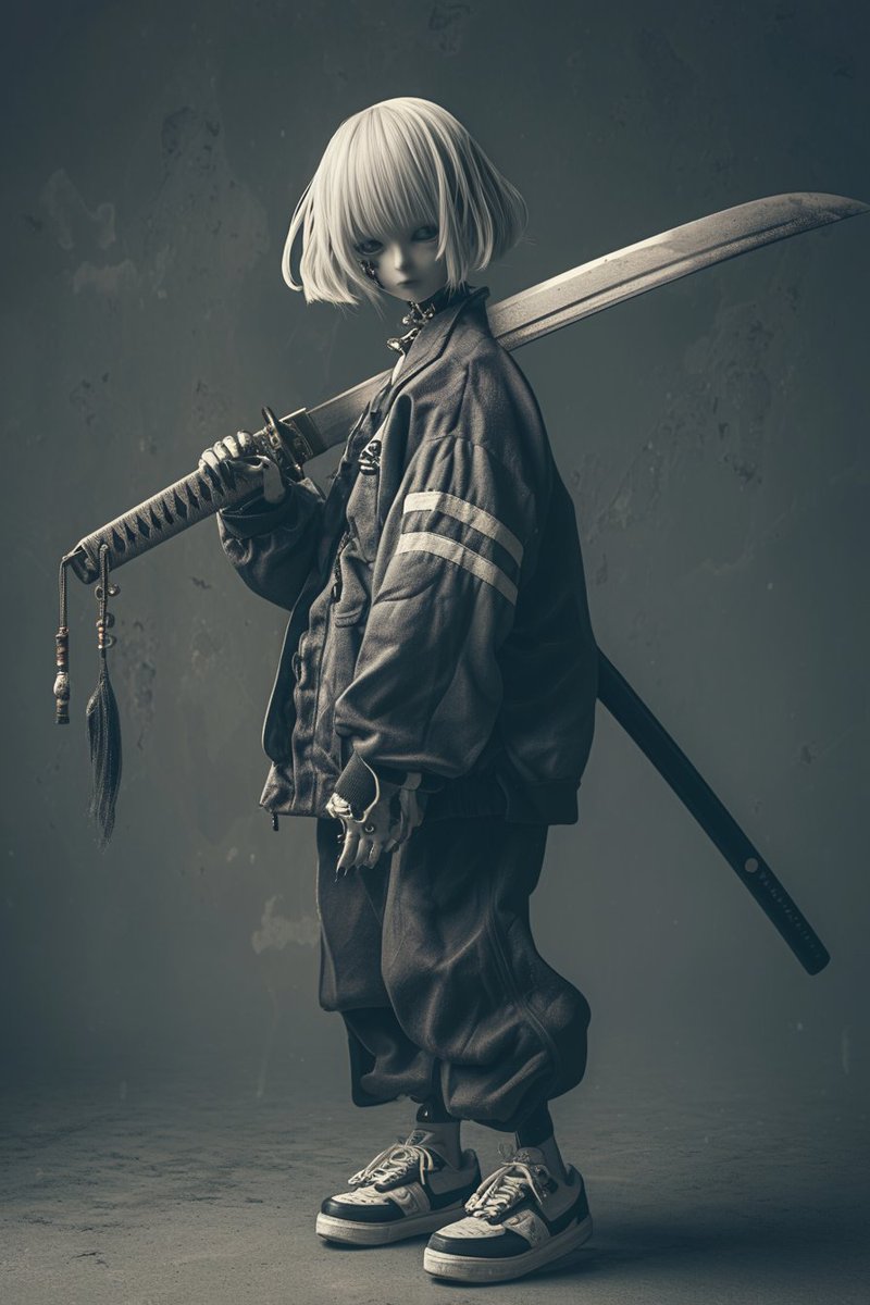 QT your kawaii girl with a giant sword

(Went down a rabbit hole with this, great subject matter for me)