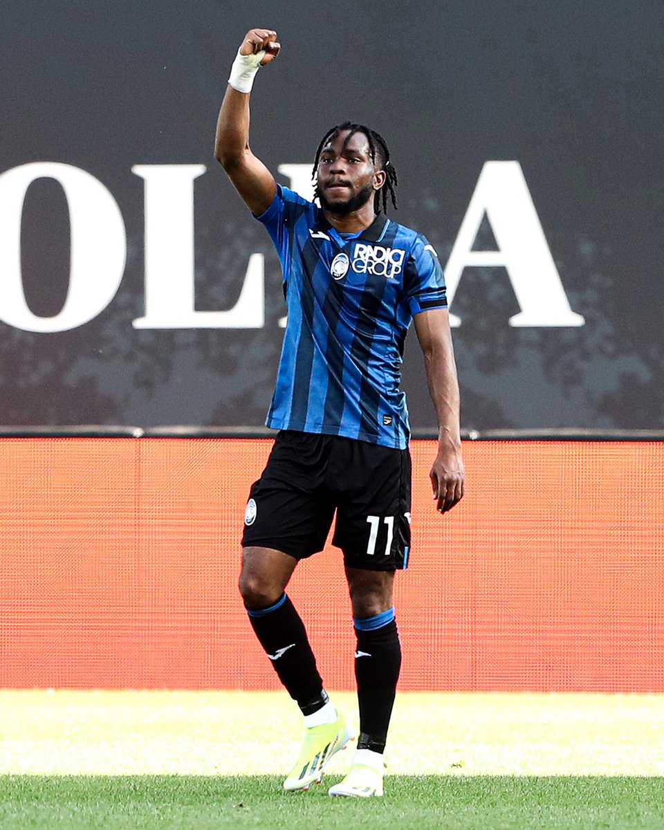Ademola Lookman scores his 10th Serie A goal of the season. 🇳🇬💥