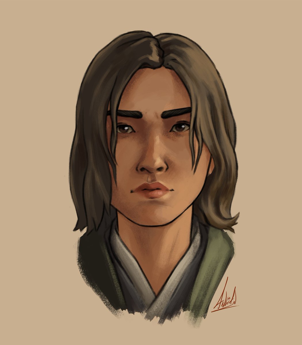 Still working on some more sketches but here's a little study of Naoe using one of the shots from the cinematic trailer as reference 💜 #AssassinsCreedShadows #AssassinsCreed #ACFinest