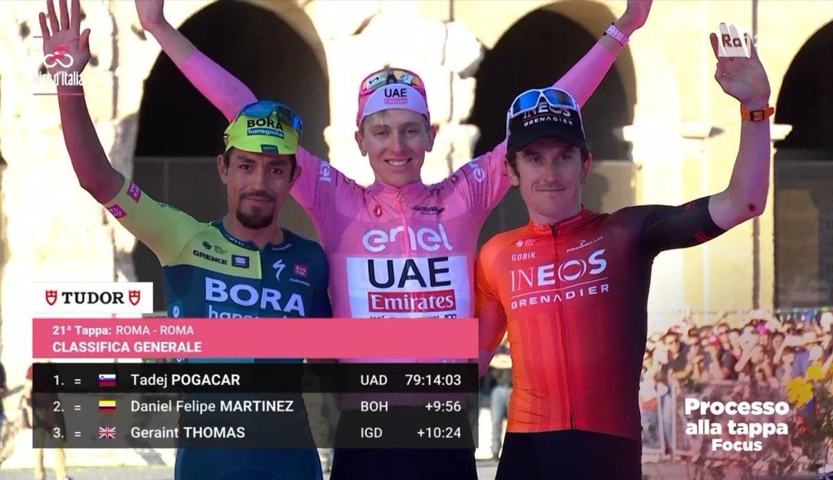 Il podio del Giro 107:

#GirodItalia #Giro