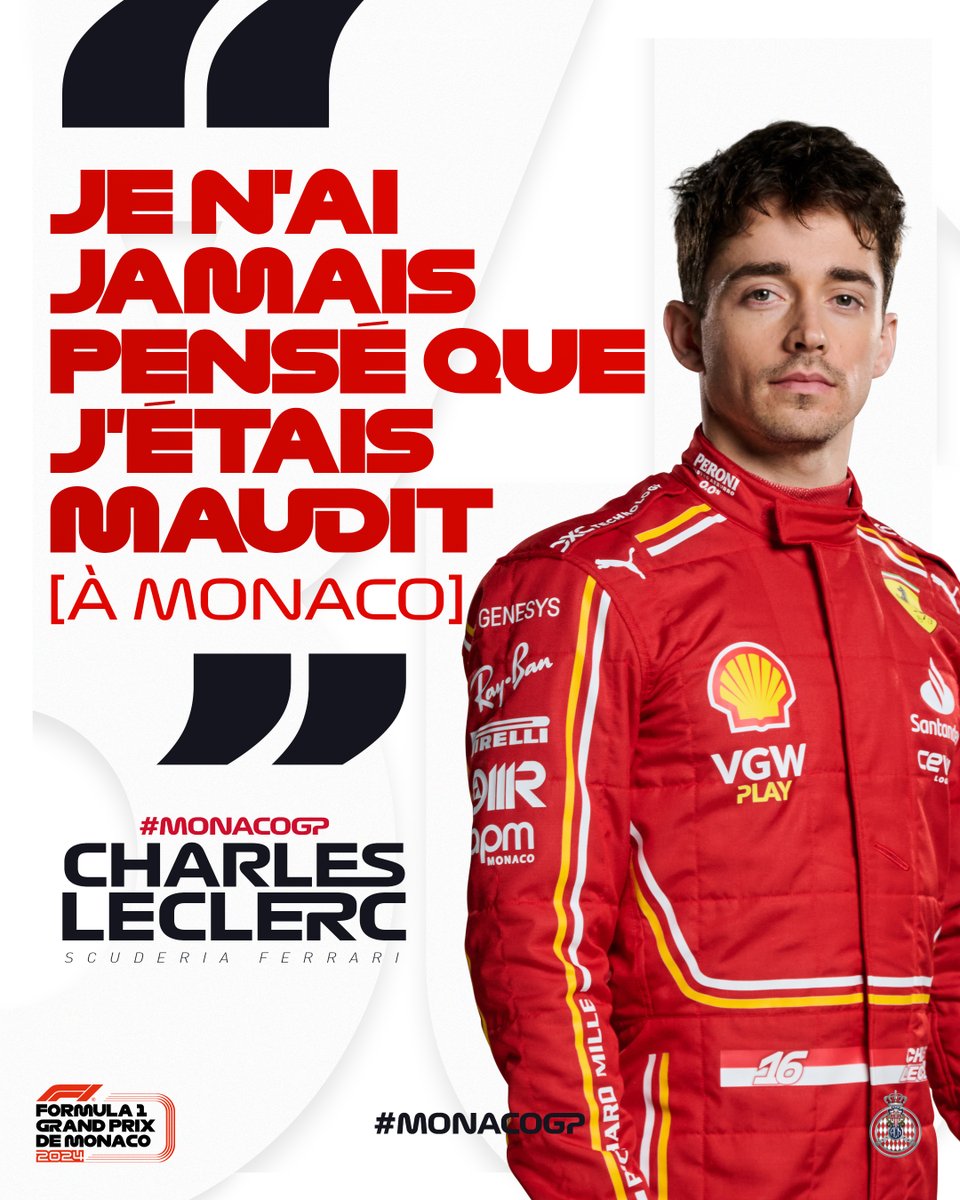 🗣️ La déclaration forte de @Charles_Leclerc après sa victoire au Formula 1 Grand Prix de Monaco 2024 ! 🇲🇨 #MonacoGP #F1 #MonacoCircuit