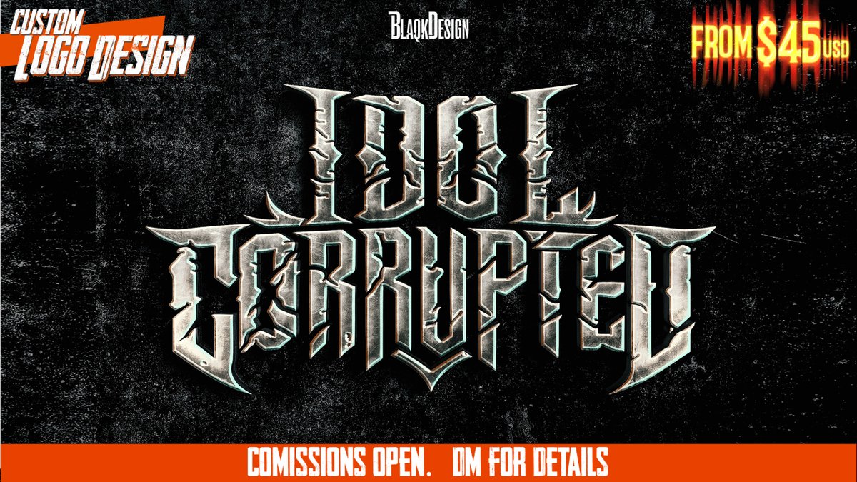 🔥 Logo Design for Idol Corrupted 🔥
DM me for details

#MetalBand #RockYourIdentity #BandLogoDesign #MusicDesign #MetalMusic #IdolCorrupted #StoneLookLogo #GraphicDesign #CustomLogos #MusicBranding