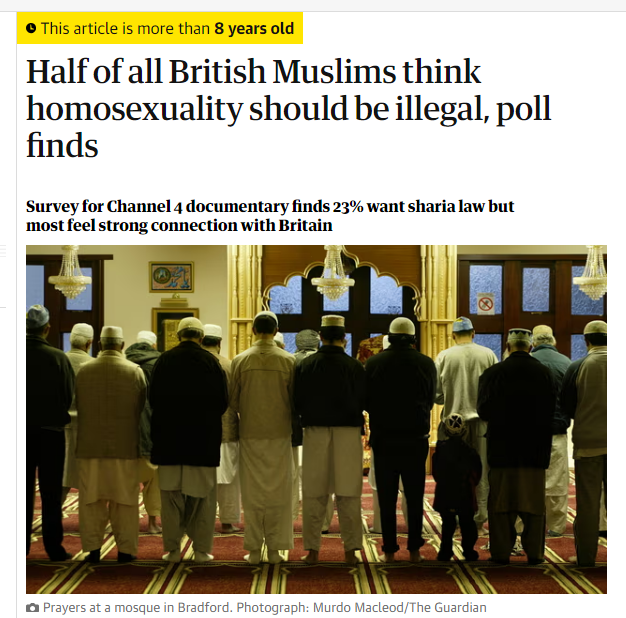 Hello @JamesGilesRBK you wrote 'blatant Islamophobia that has NO place in our politics', after @Nigel_Farage's comments. This is a poll from 2016 commissioned by @Channel4News, do you consider them to be British values? -52% of Muslims want homosexual acts made illegal. -47% do