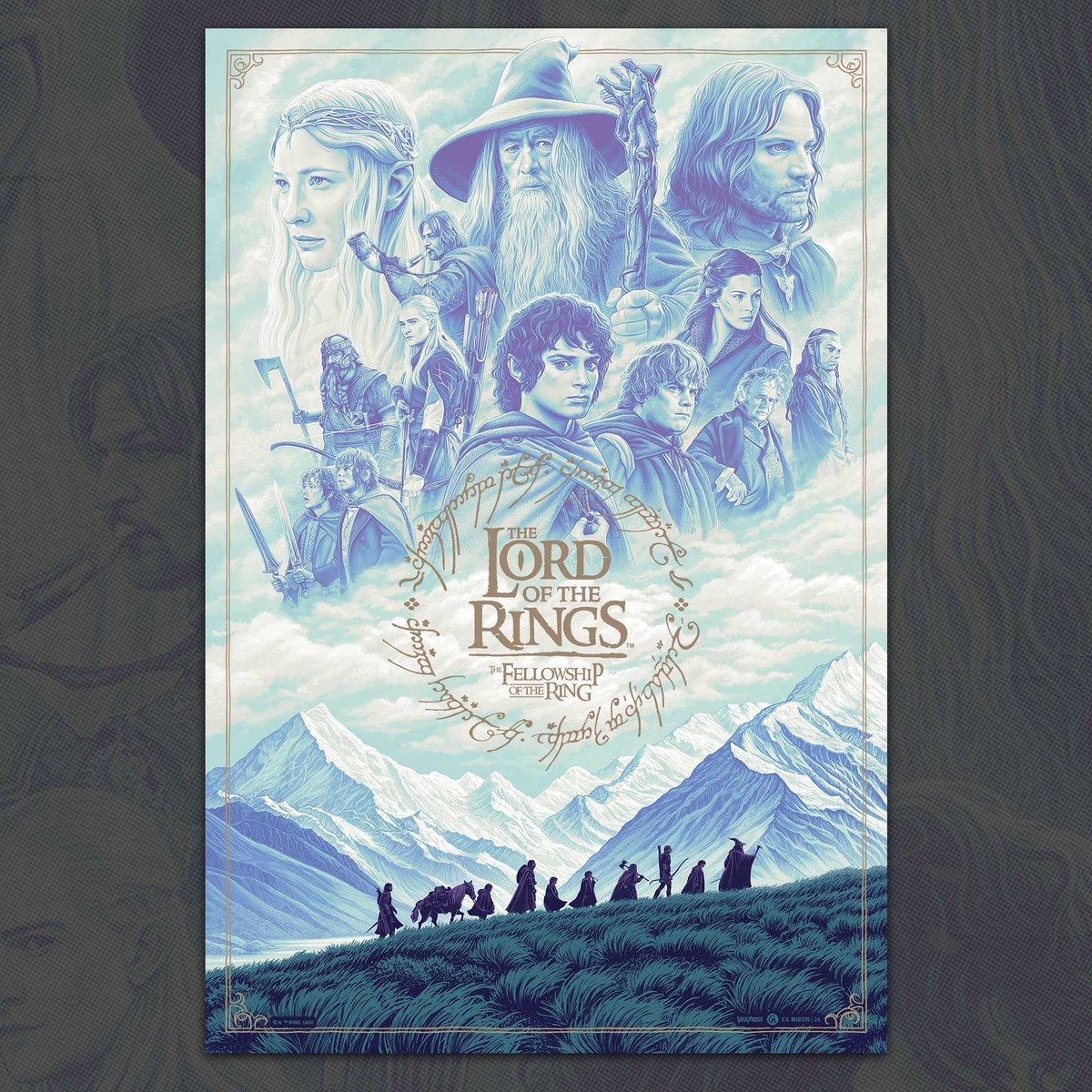 The foil variant edition of Lord Of The Rings by @camartinart has SOLD OUT but the regular timed edition will be up until Wednesday at 6pm BST. Released in collaboration with @BottleneckNYC , head to Vice-Press.com to grab yours!