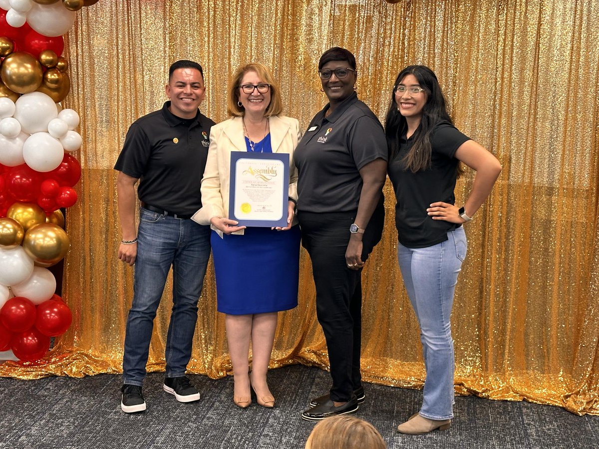 thinktogether's tweet photo. Think Together's San Bernardino Region does it again! General Managers, Rhonda Scott and Alberto Barajas, will be honored as part of the 50th Assembly District 2024 Non-profit of the Year awards. Thank you to California State Assembly Majority Eloise Gómez Reyes. 💡

@EGReyesCA https://t.co/6p6bnKVdzk