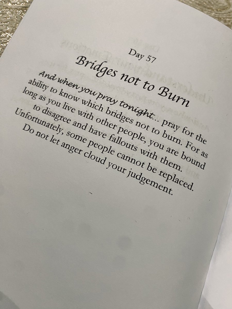 Bridges not to burn