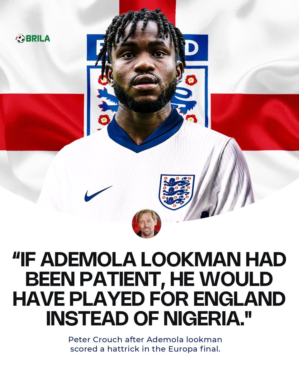 Peter Crouch on Lookman 👇👇