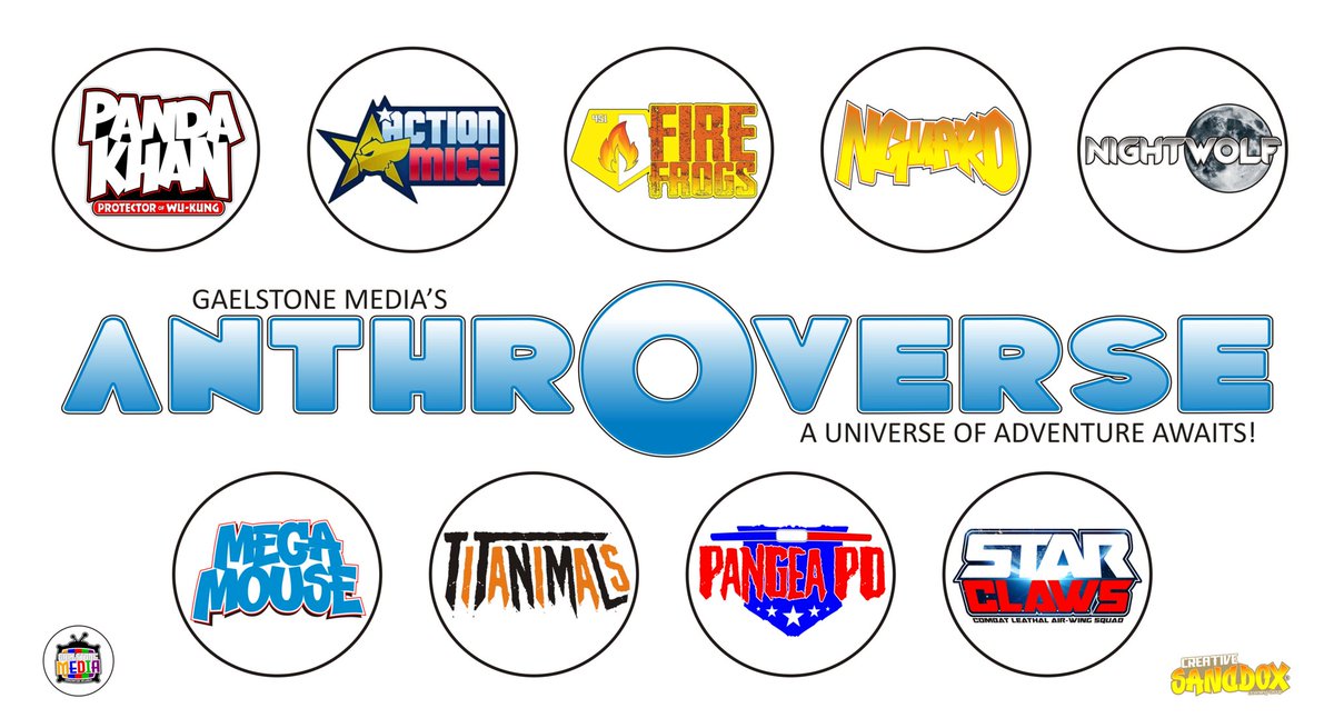 GaelstoneMedia's tweet photo. #Anthroverse #AUniverseOfAdventureAwaits
#TheRebirthOfSaturdayMorningCartoons 
#GaelstoneMedia #ImaginationIncluded
#PandaKhanProtectorOfWuKung #ActionMice #FireFROGS #NGUARD #NightWolf #MegaMouse #Titanimals #PangeaPD #StarCLAWS https://t.co/iqXBzUpTIQ