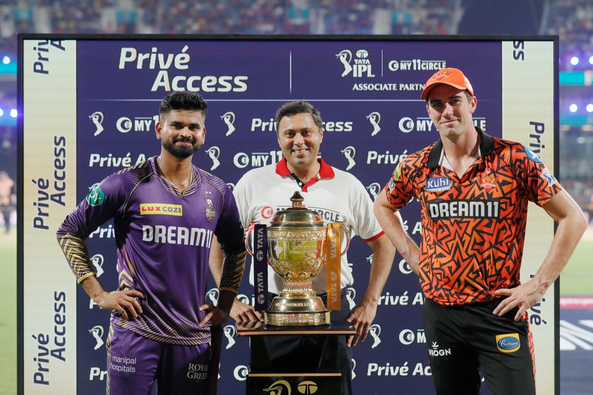 IPL's tweet photo. The #TATAIPL Official Partners were given Privé Access ahead of #Final at the MA Chidambaram Stadium, Chennai! 🏟️ 🤩

#KKRvSRH | #TheFinalCall https://t.co/ds5frWWUZb