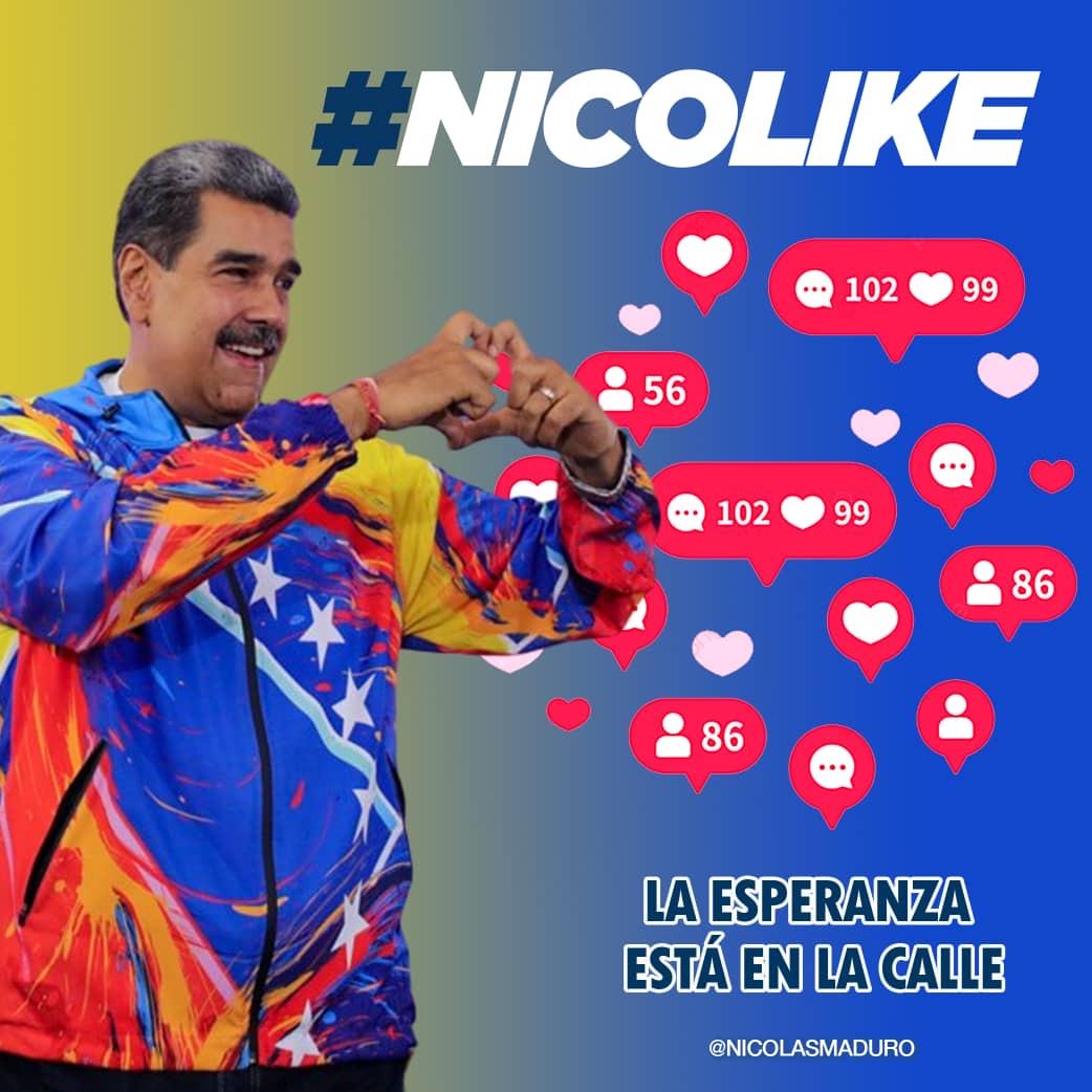 #DATO | Vamos todos los Venezolanos nos unimos en una sola voz, la voz de la esperanza que se ha hecho sentir en cada calle, comunidad y parroquia en apoyo al candidato de paz <a href="/NicolasMaduro/">Nicolás Maduro</a>
#NicoLike