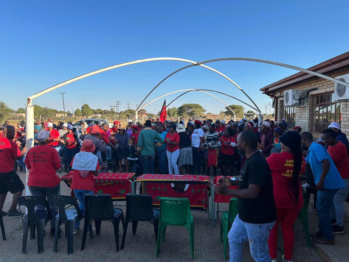 🔺Road To Victory🔺 In Pictures| It’s a total onslaught in ward 24 Taung, Dr. Ruth S Mooati District. Foot-Soldiers are out in numbers to finish off what is remain of the sitting government. Let’s go #VoteEFF29May2024!