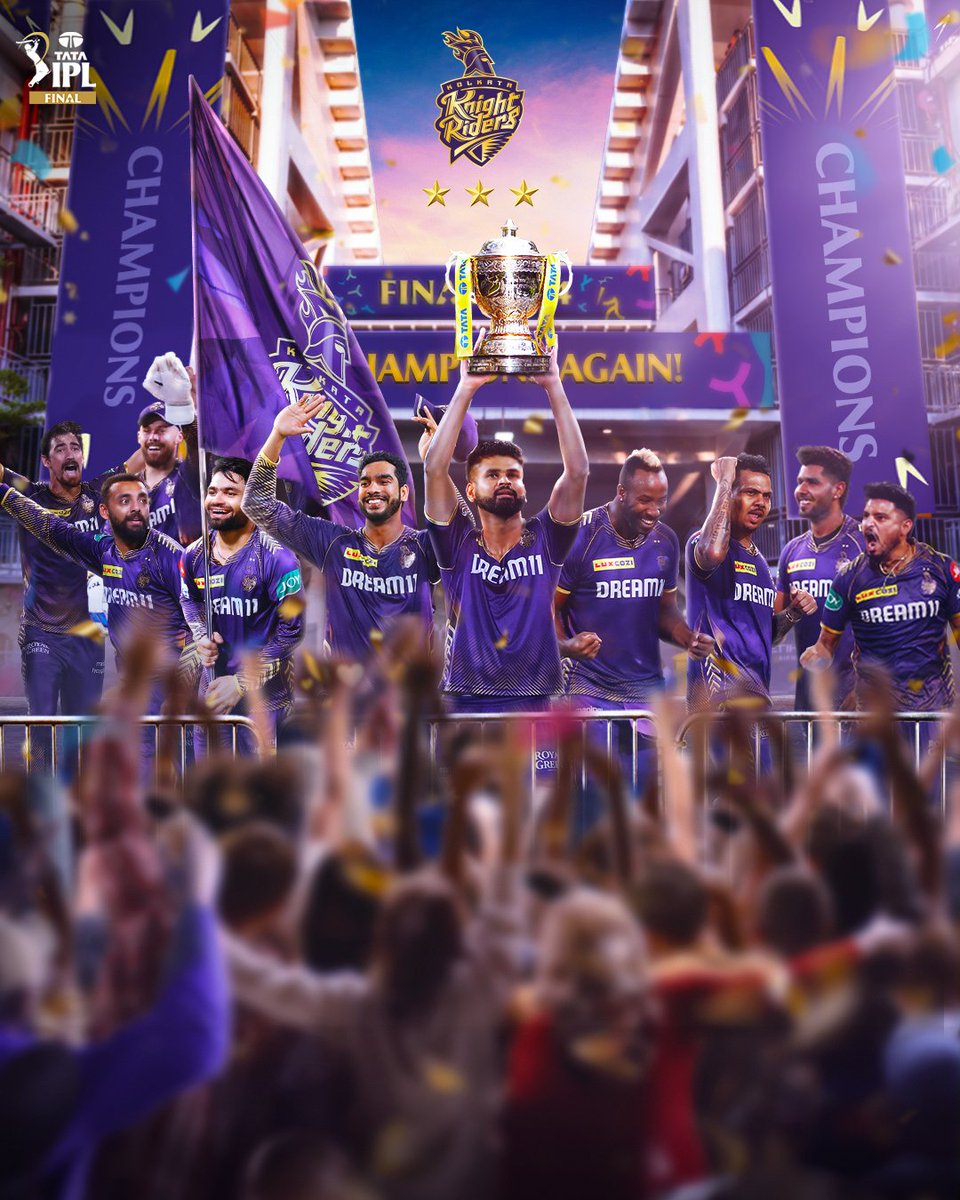 Congratulations kkr 💜🥳 @KKRiders