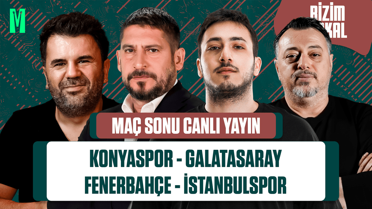 🔥 KONYASPOR 1-3 GALATASARAY & FENERBAHÇE 6-0 İSTANBULSPOR | BİZİM LOKAL 🔴 ŞAMPİYONLUK YAYINI BAŞLIYOR! 🗣️ @Orhan_Uluca - @davala22 - @mertdemrcioglu - @erdalvahd 👉 ytbe.one/CCf61uVAD5c