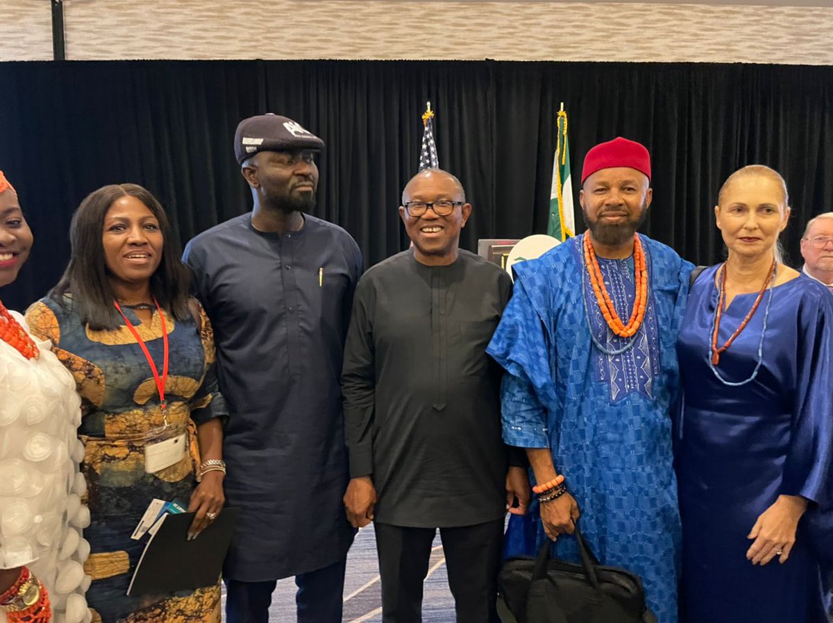 FALSEHOOD: Setting the record straight - I personally snapped this pictures immediately after Mr. @PeterObi's keynote lecture at the Nigerian American Business Forum 2024 conference on May 25th, 2024, at The Westshore Grand Hotel in Tampa, Florida, USA. After his lecture, the