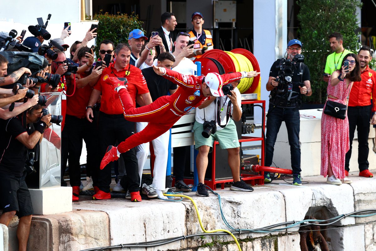 F1's tweet image. The party starts here! 😄

#F1 #MonacoGP @ScuderiaFerrari
