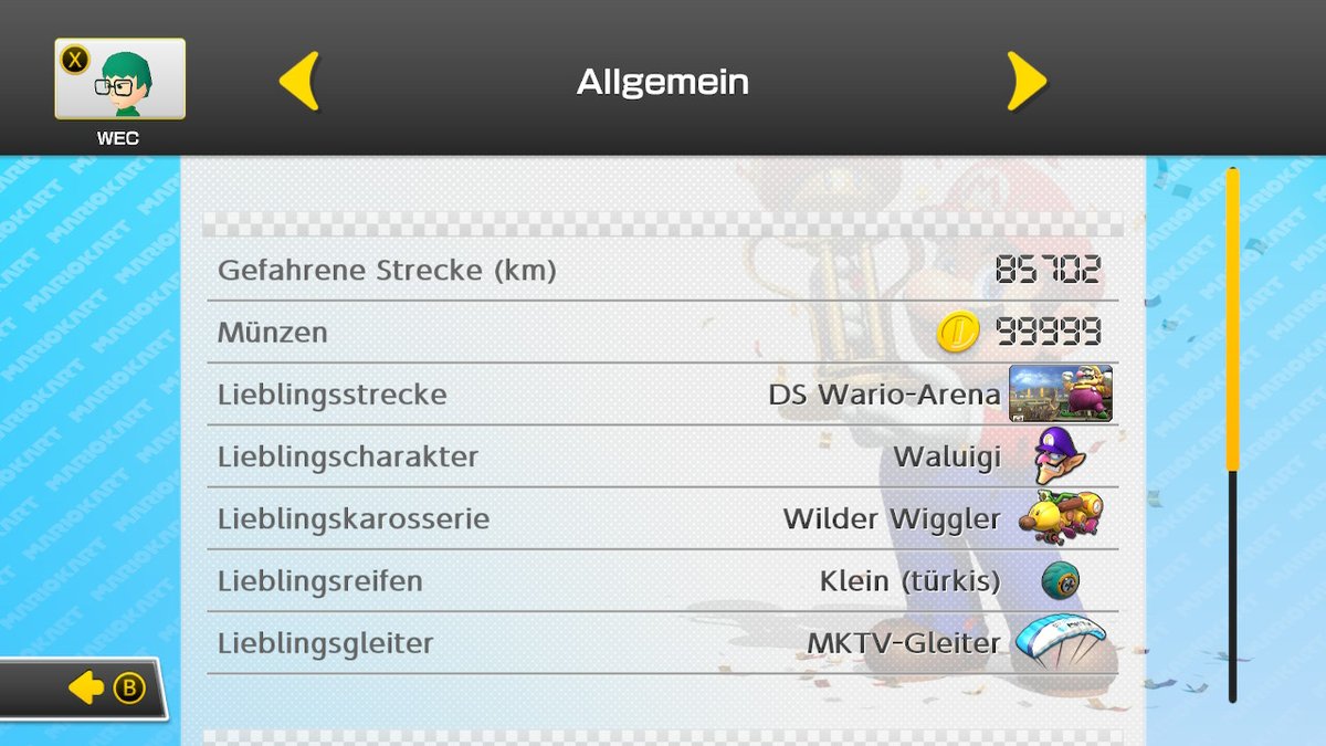 Konnomk's tweet photo. MAX VR solide stats for a CP Player , right?MK8u is tomorrow 10 years and i still grind little bit #MK8D #NintendoSwitch https://t.co/iooLkWDPjt