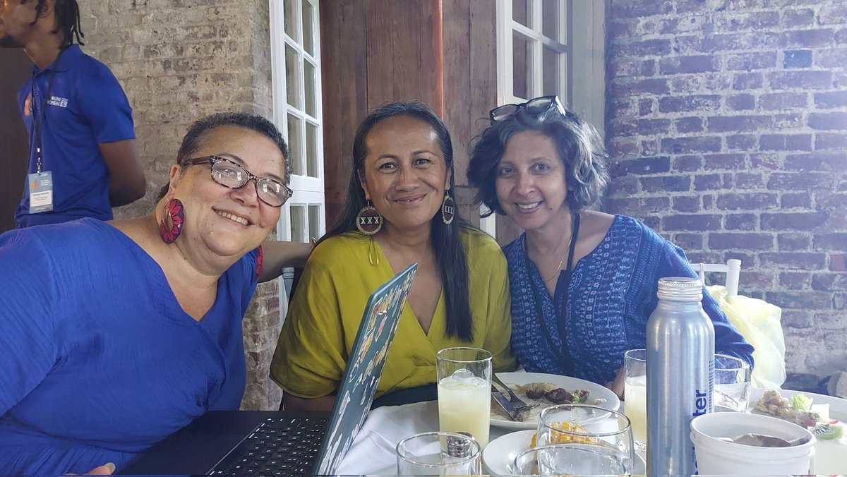 PacWPSMediators's tweet photo. @SIDS4Pacific @diva4equality @CANPacificIs @Pacific_2030 @FWRM1 @pacfemcop @unwomenpacific @pyccomms @aosis @UNmigration The #weather delays to the start of #SIDS4 #GEF hasn't stopped the #FeministSIDS caucus #online & #overlunch ! #onwards @diva4equality @noelenen @pangmedia @RegionsRefocus @women_rio20 https://t.co/hW9ZuXE5Tb