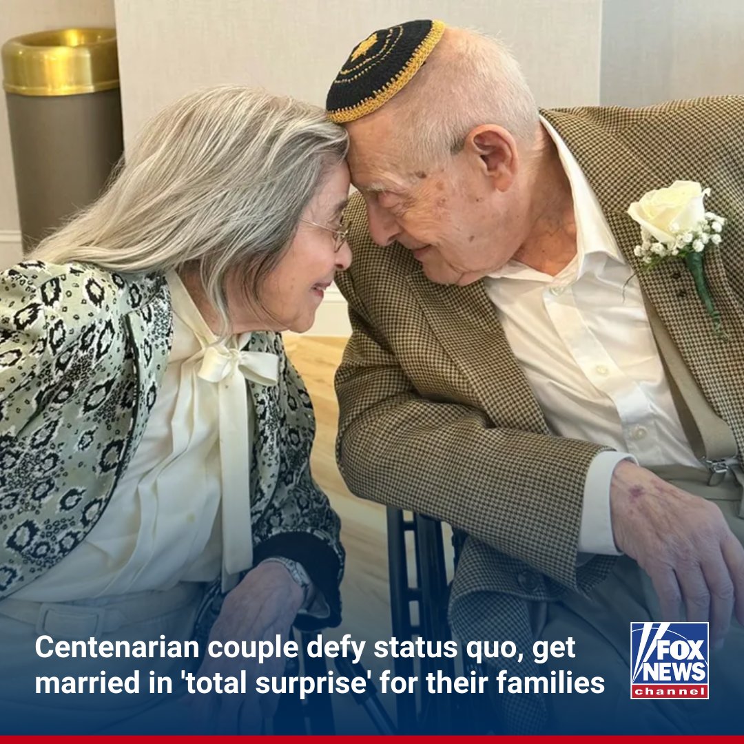 FoxNews's tweet photo. AGE IS JUST A NUMBER: The Philadelphia newlyweds began dating nearly a decade ago before tying the knot in front of loved ones. Their heart-warming romance story. https://t.co/hhcpBAys8V https://t.co/ERBprmAa54