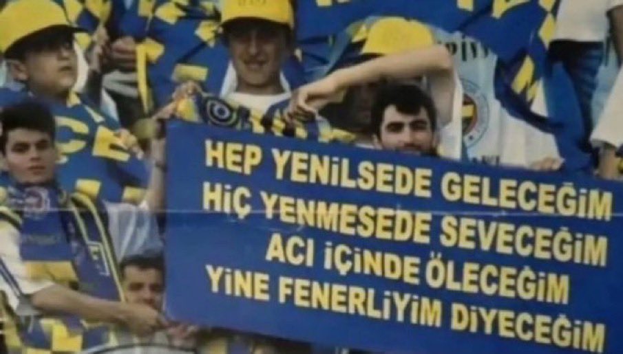 Vazgeçmem ki senden FENER!