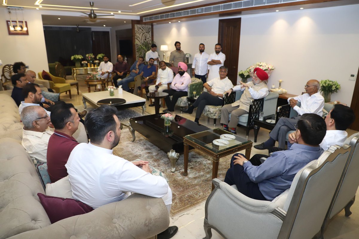 In my interaction with prominent members of Punjab's business, industrial and real estate communities we held extended discussion on the positive impact of the reforms & policies implemented in the country in the last decade under the leadership of PM @narendramodi Ji, India's