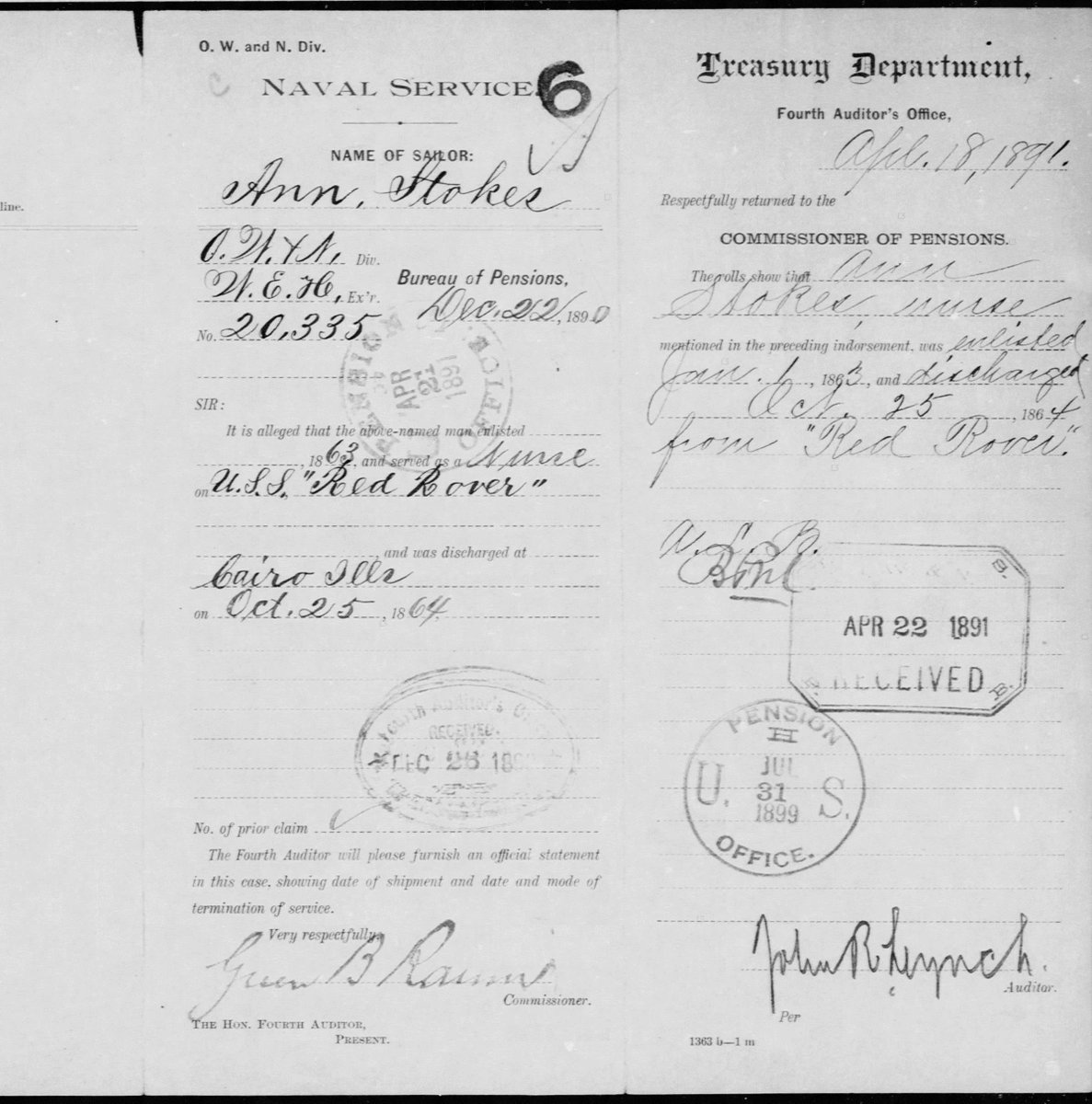 JohnGMSharp1's tweet photo. @ProenzaColes Thanks for the great post,  here is Ann Bradford Stokes, Nurse USN approved civil war pension. Nurse Stokes served on both the USS  Red Rover and USS Black Hawk. https://t.co/GyBMpWOchd