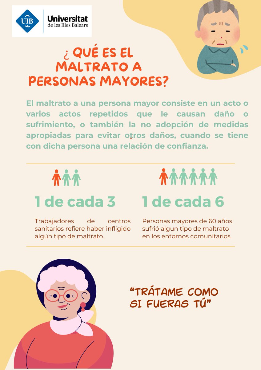 assetjament0's tweet photo. Sabeu què és el maltractament a les persones grans? Les persones grans constitueixen un gran colectiu dins la nostra societat i es la nostra responsabilitat cuidar-los! https://t.co/RgqXcBhk9j