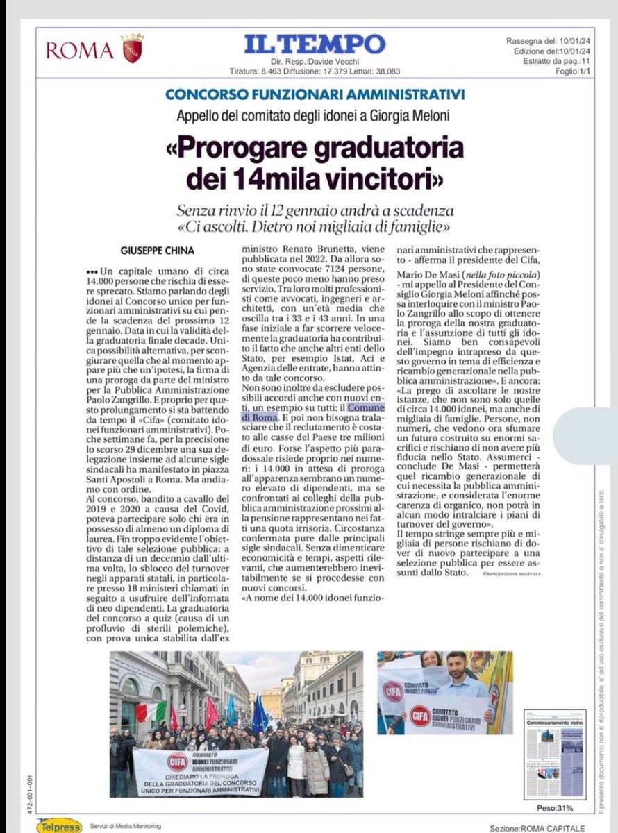 <a href="/forza_italia/">Forza Italia</a> Avete fatto tutto voi ed adesso Ve la vantate?
Pensate agli #idoneiCUFA che avete lasciato nella disperazione e senza lavoro. Volevano uscire dal tunnel della precarietà e della disoccupazione ma per colpa vostra non sarà così! 
Dovete sparire!