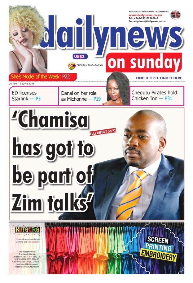 Chamisa is not supporse to be part of #Zim Talks BUT as the #President he MUST LEAD THE TALKS. 
He won the 2024 Elections with 67%‼️‼️