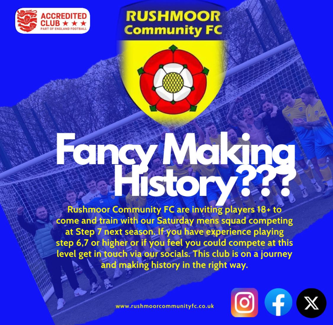 COME AND JOIN THE JOURNEY....

BE PART OF THE RUSH FAMILY

<a href="/FreeAgentsFC/">Free Agent Showcase</a>
#preseason 
#football
#nonleague