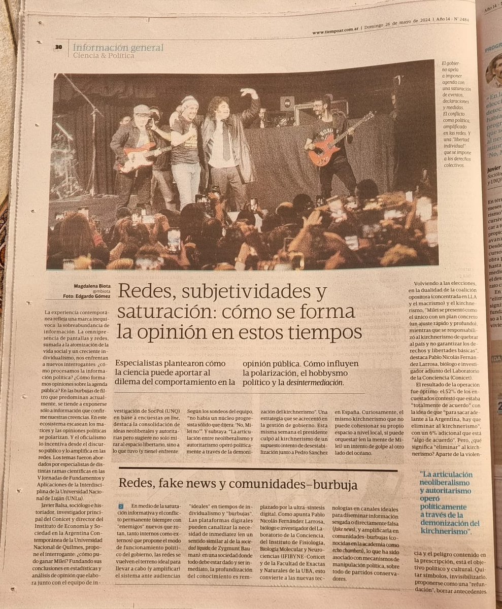 ATEconicetCCT's tweet photo. Compartimos la nota publicada hoy en Tiempo Argentino escrita por Magdalena Biota candidata a integrante de la Junta Interna de ATE CONICET Capital por la Lista Púrpura. https://t.co/ge3Ag5gne0