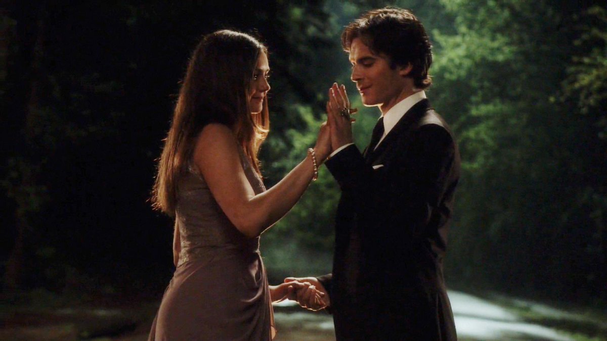 there’s no better feeling than watching delena’s love story in the vampire diaries  for the first time.