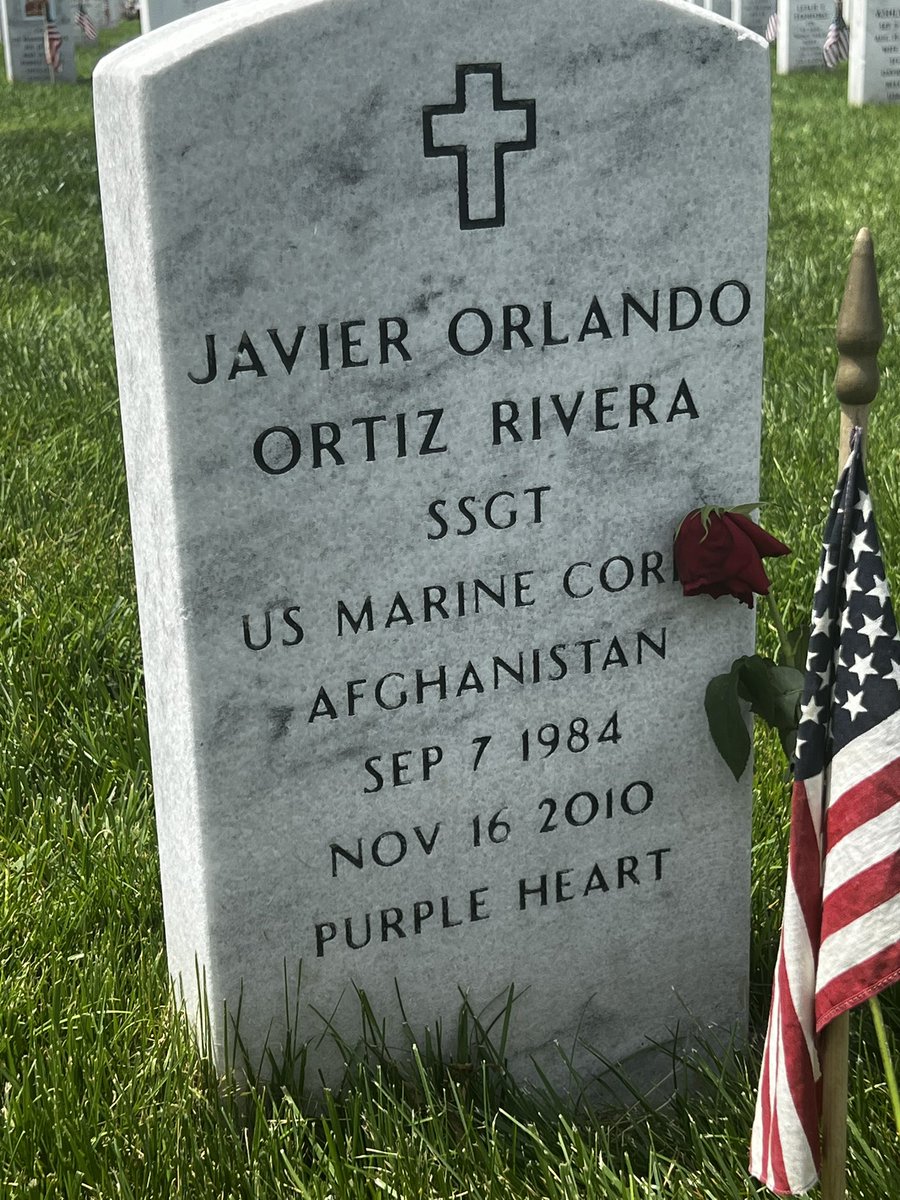 I served with Marine Staff Sgt. Javier O. Ortiz Rivera at the School of Infantry. He always had a smile on his face. He was killed while conducting combat operations in Helmand province of Afghanistan while assigned to 1st Battalion, 8th Marine Regiment. #MemorialDayWeekend