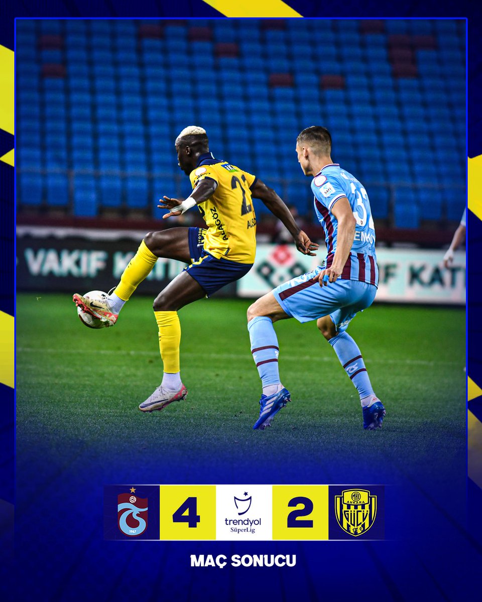 ⏱ Maç sonucu | Trabzonspor 4 - 2 MKE Ankaragücü'müz #TSvAG