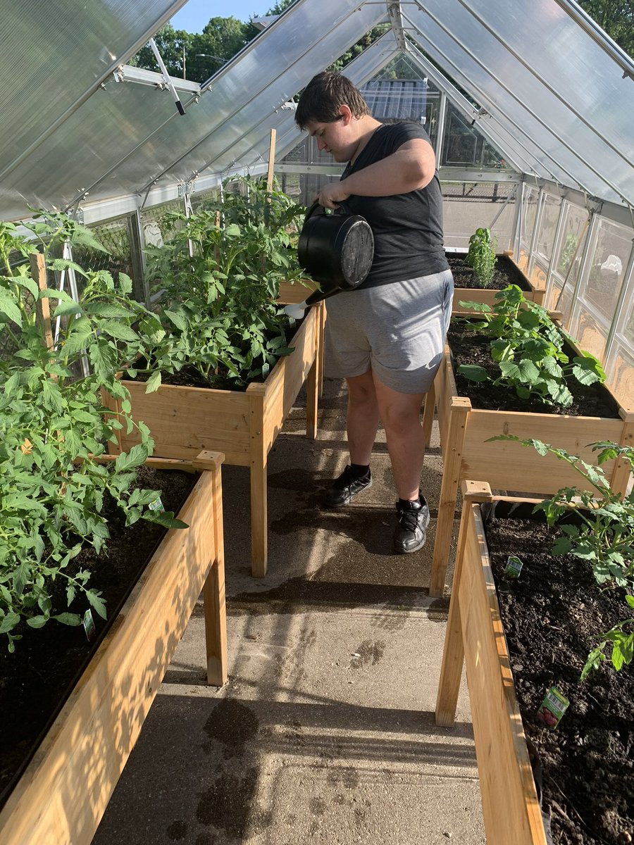 Our high school ASD program was awarded a grant for a new greenhouse. Students are now diving into hands-on learning experiences in horticulture, conservation, environmental awareness and responsibility. 🌱🌍

#GreatFuturesStartRightHere