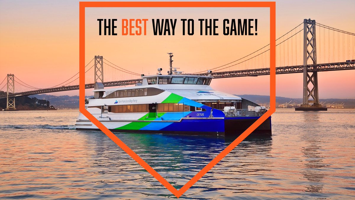 📢 HEADS UP: Headed to the Giants game tomorrow 5/27? A special schedule will be in effect tomorrow only for the Ballpark Short Hop ferry between Downtown S.F. and Oracle Park. More details can be found here: bit.ly/3UL9AIv