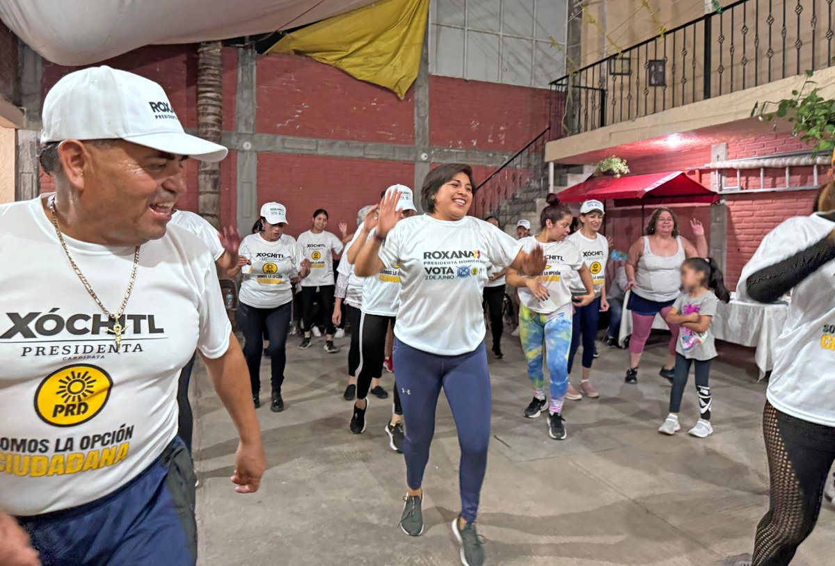 Así de bueno es el ritmo que llevamos en la campaña.🙌🏽Nada ni nadie va a detener el impulso que traemos y el 2 de junio vamos a ganar sin lugar a dudas. 🗳️✔️

Gracias por invitarme a esta clase de Zumba, me provoca sentirme relajada y con el corazón al 💯