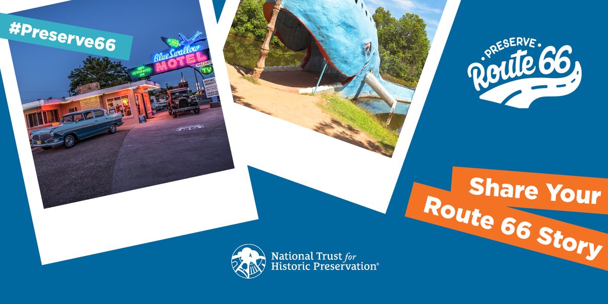 In 2026 Historic #Route66 will turn 100 years old. Be part of the centennial celebration by sharing your story! 🎉 Your story will help enrich this momentous anniversary. See examples & Share Your Story! ow.ly/hxjs50QoQgZ #SavingPlaces