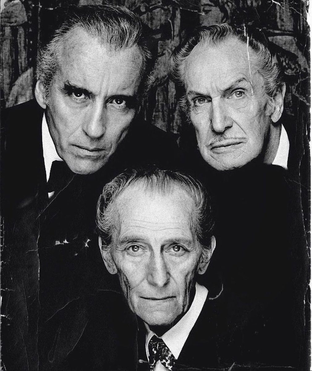 Happy Birthday to these three horror legends…

Peter Cushing, born May 26th 1913
Vincent Price, born May 27th 1911
Christopher Lee, born May 27th 1922