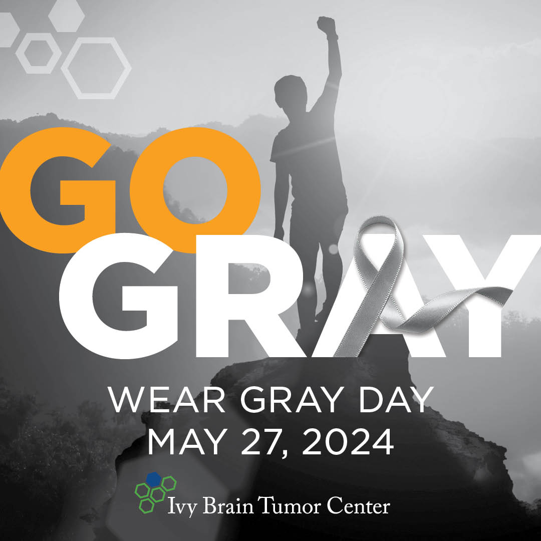 Tomorrow is National #WearGrayDay! Encourage your friends and family to go gray for the day and bring awareness to brain cancer and the need for more research. Don't forget to share your photos and tag us for a chance to be featured on our feed! 📸 #WearGrayInMay #BTAM