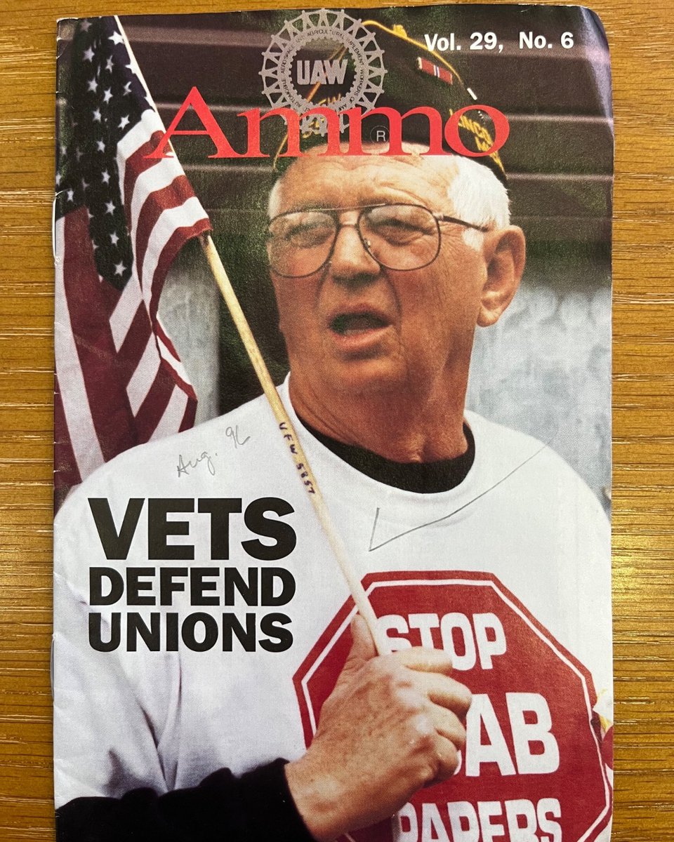Vintage issues of UAW's Ammo magazine, a pocket-size publication from the 1970s - 1990s. From the UAW archives at the @ReutherLibrary in Detroit, MI. #StandUpUAW