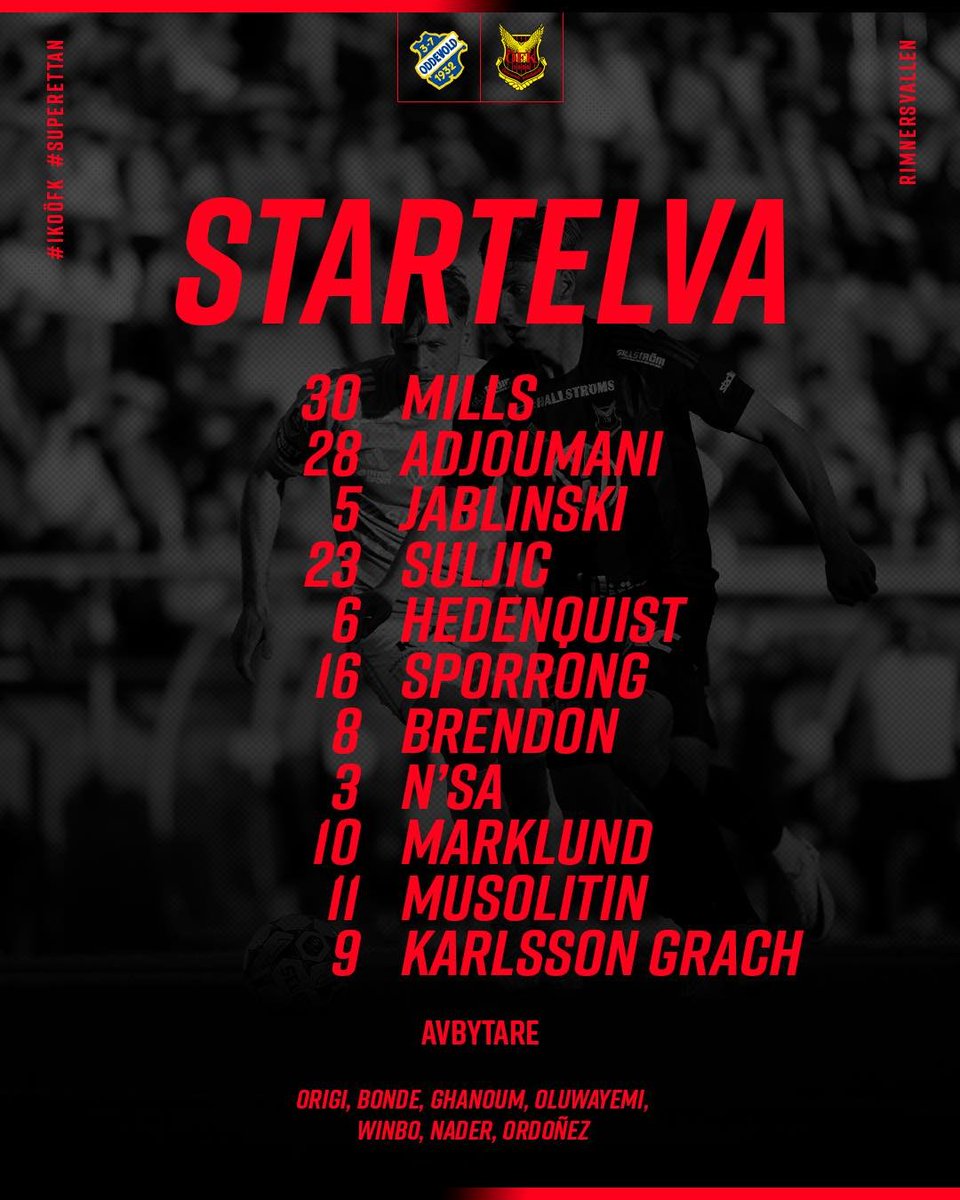 🇸🇪 Superettan

Chrisnovic N'sa has the start for Östersund this morning against Oddevold.

#CanPL | #CanucksAbroad