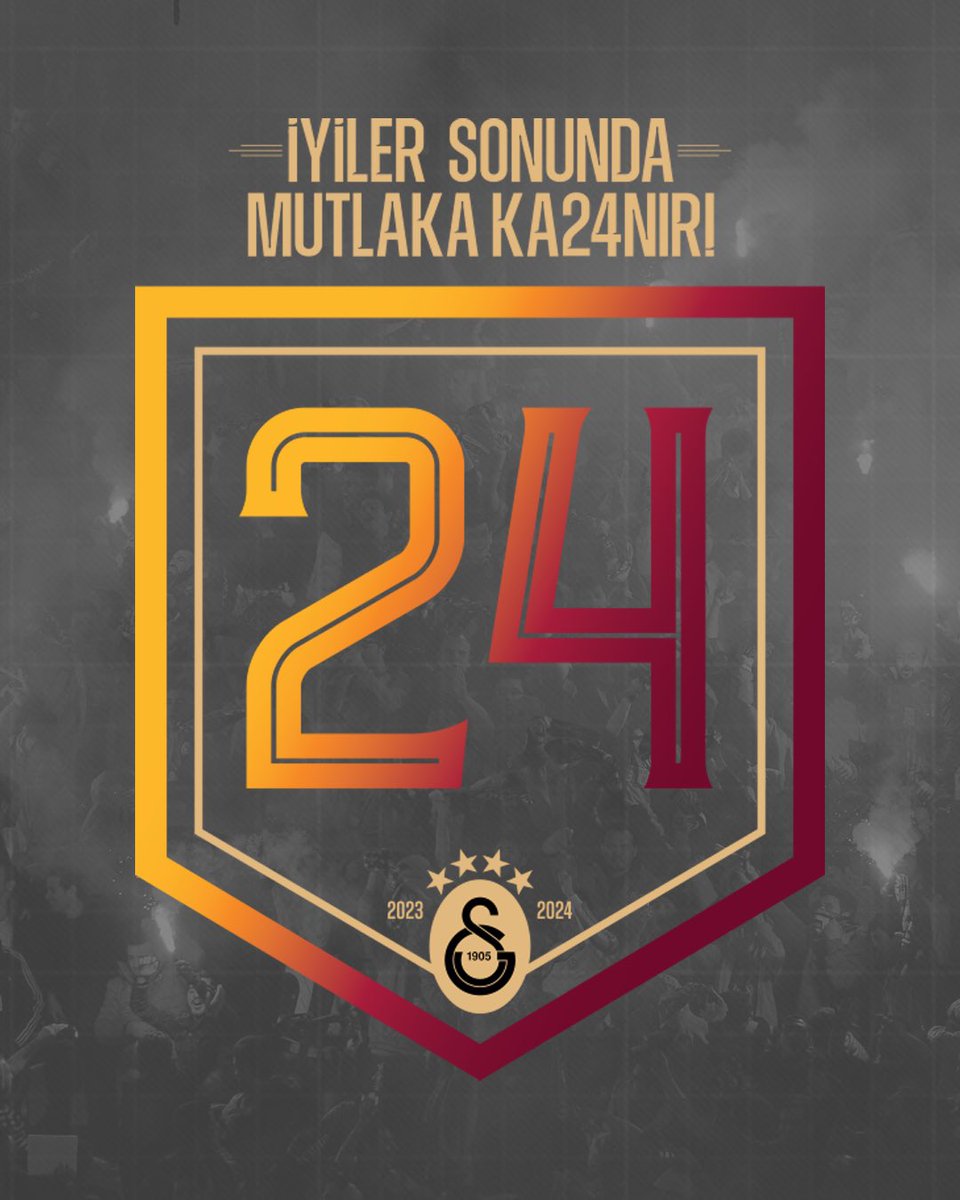 İYİLER SONUNDA MUTLAKA KA24NIR! 🏆 

TEBRİKLER ŞAMPİYON 
GALATASARAYIMIZ! 💛❤️

#ŞampiyonGalatasaray #HakEdenlerKazandı #MayıslarBizimdir
